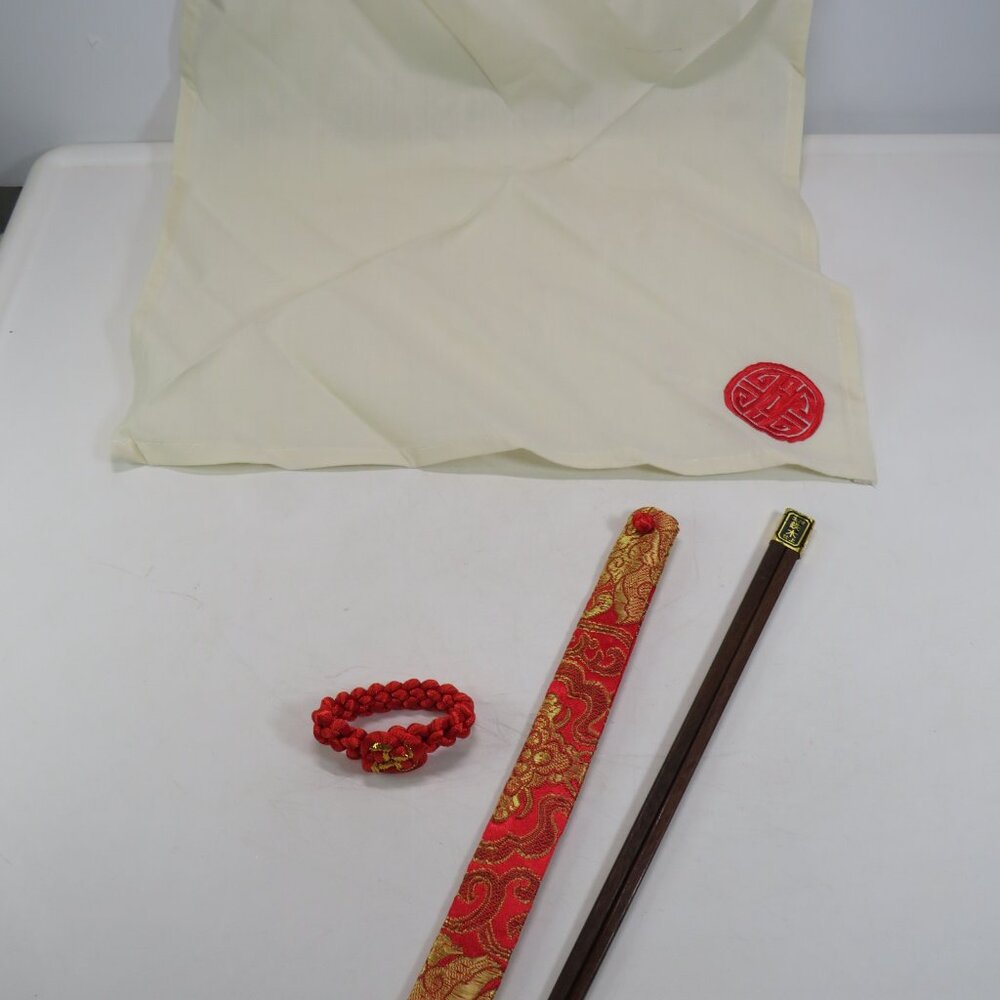 Asian Red & Gold (6) Table Setting Set - Picture 7 of 11